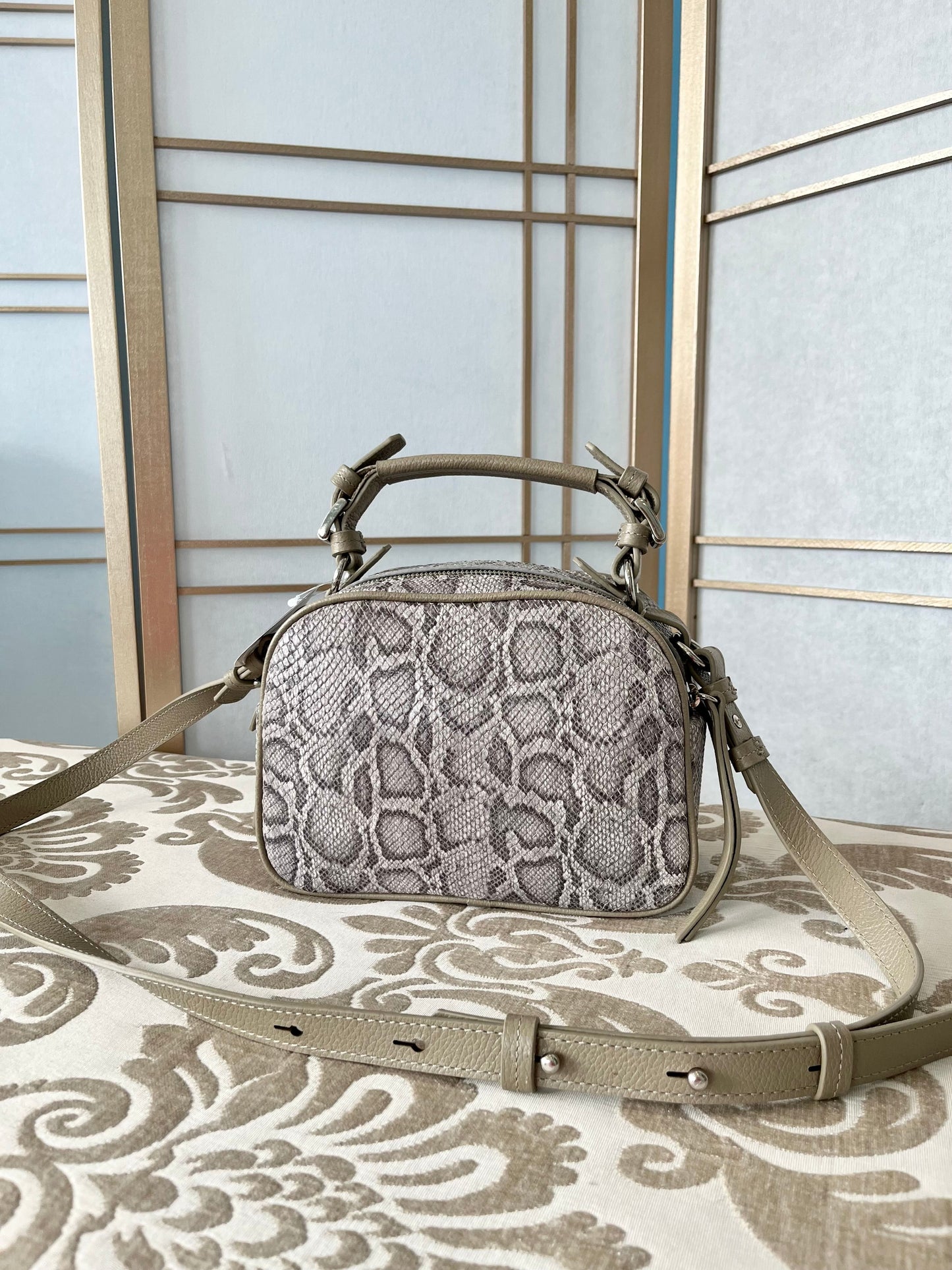 Claire Flowers Crossbody in Snake