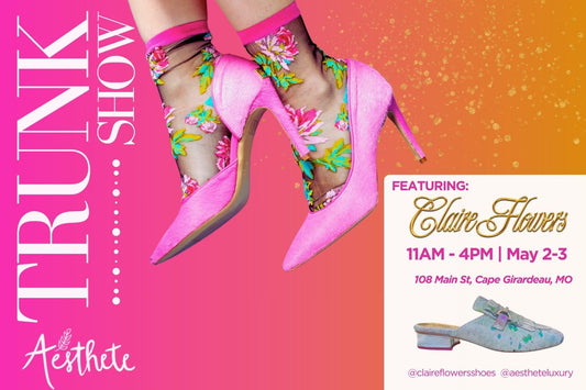 Step Into Sustainable Style: Claire Flowers Trunk Show at Aesthete Luxury Resale