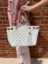 White Leather Handbag