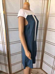 Color Block Dress in Aegean