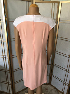 Color Block Dress In Pink Lemonade