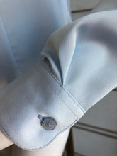 Blouse in Powder Blue Satin