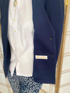 Blazer in Stretch Blue