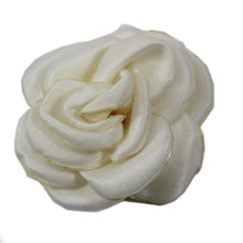 Satin Rose Shoe Accessory- White